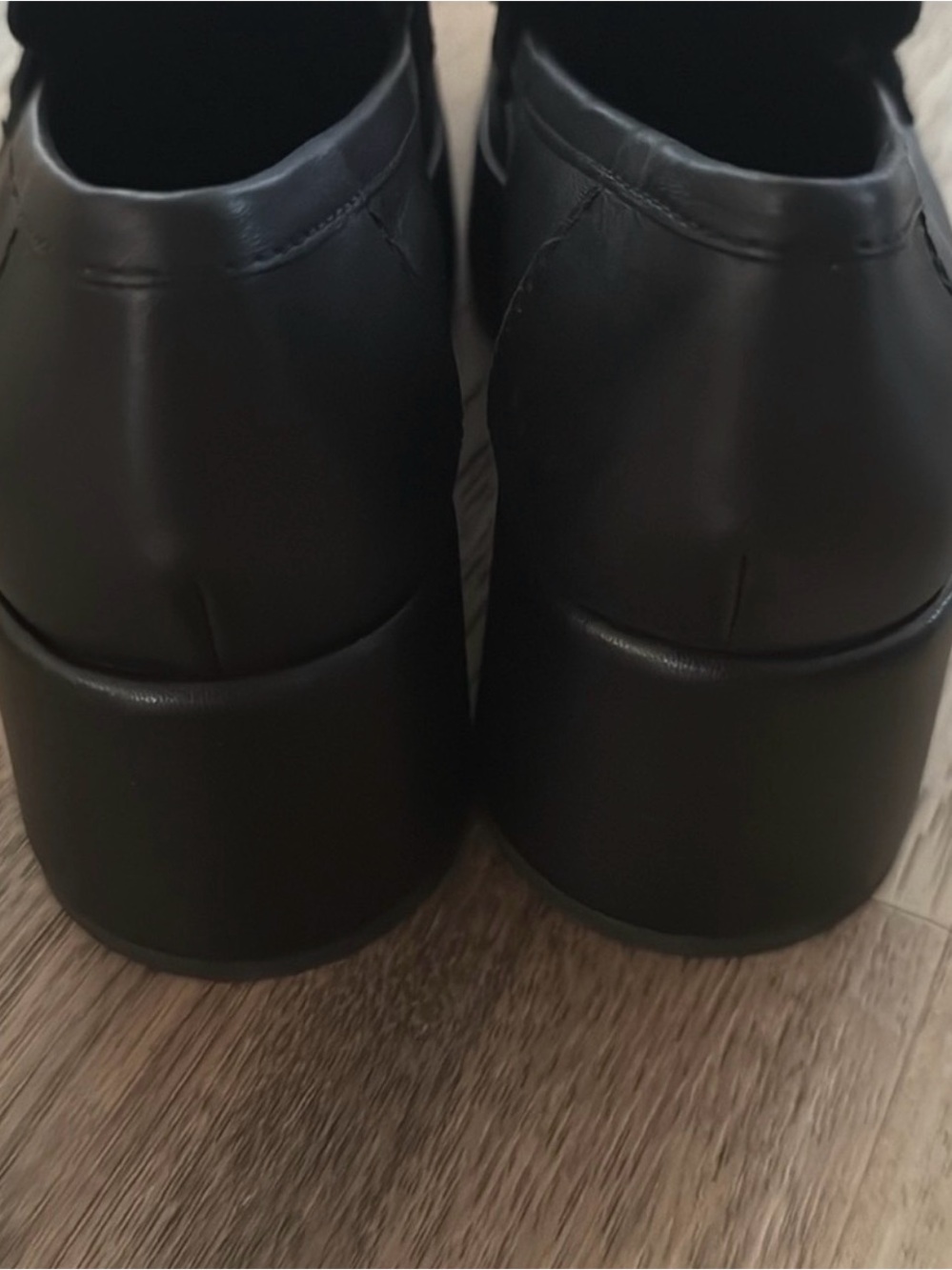 NIB DOLCE VITA Yanni Heeled Platform Loafer Slip On Black 8.5 - Picture 13 of 13